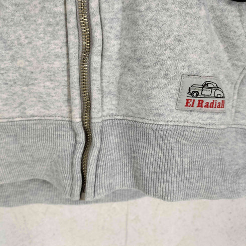 ラディアル RADIALL 14AW PUSH ZIP PARKA バックプリントジップパーカー メンズ  S